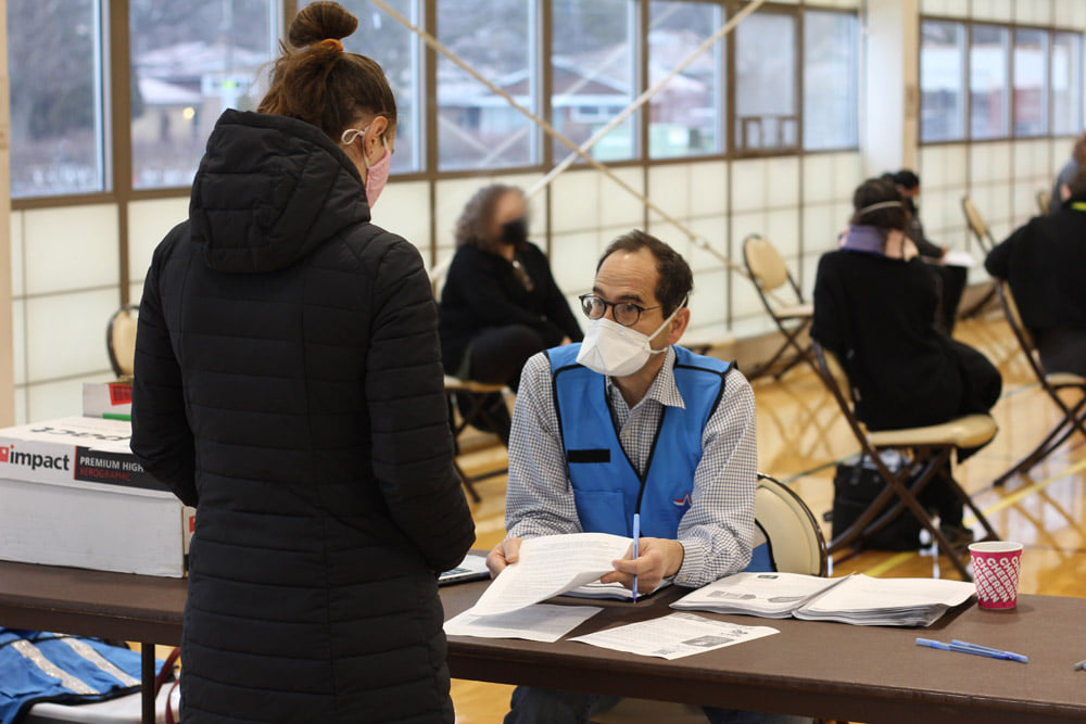MRC Volunteer at COVID Vaccination 